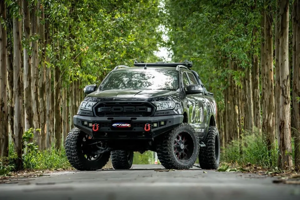 OPTION4WD - V.1 FRONT WINCH BAR - FORD RANGER & EVEREST (2015-2022) kit