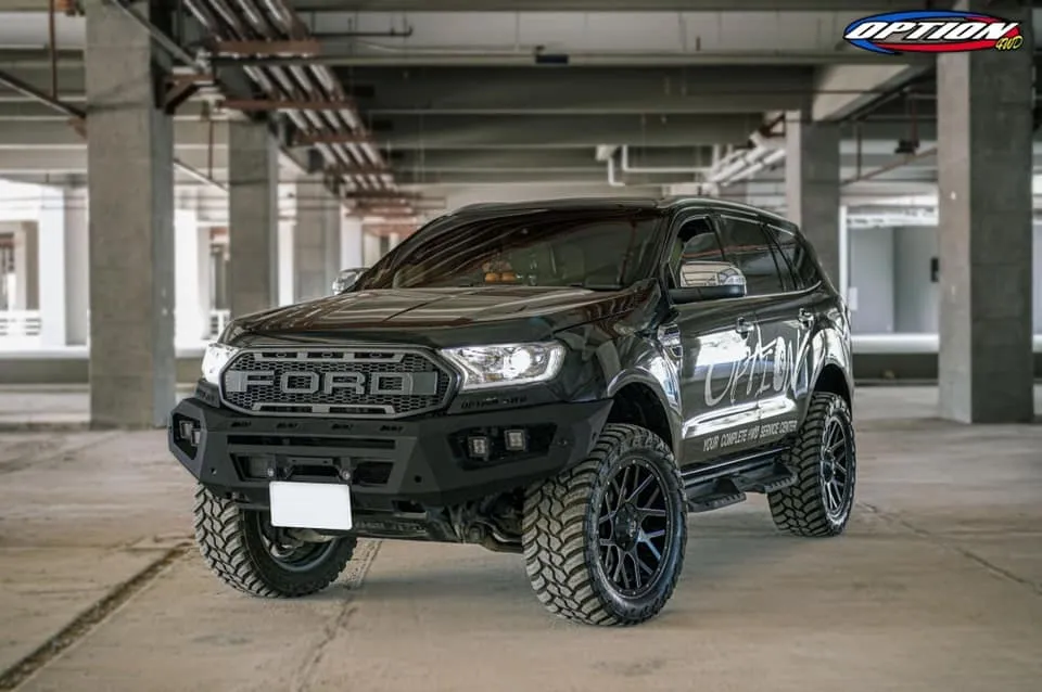 OPTION4WD - V.1 FRONT WINCH BAR - FORD RANGER & EVEREST (2015-2022) kit