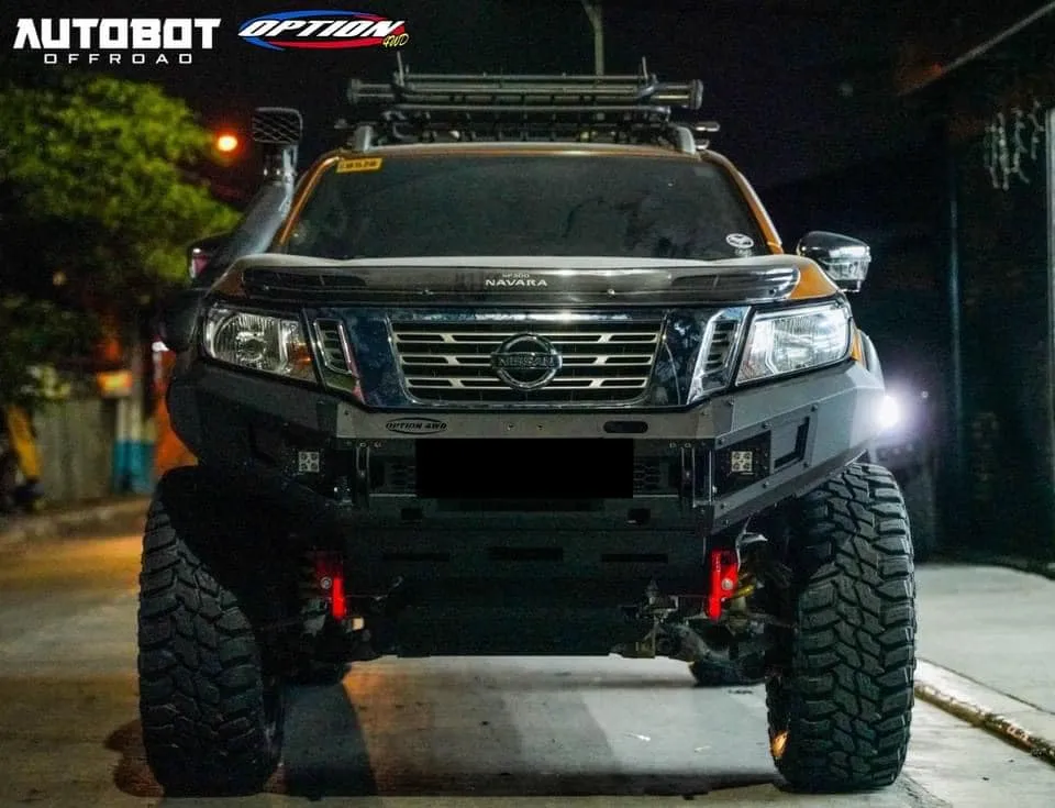 OPTION4WD - V.1 FRONT WINCH BAR - NISSAN NAVARA (2015-2019 )