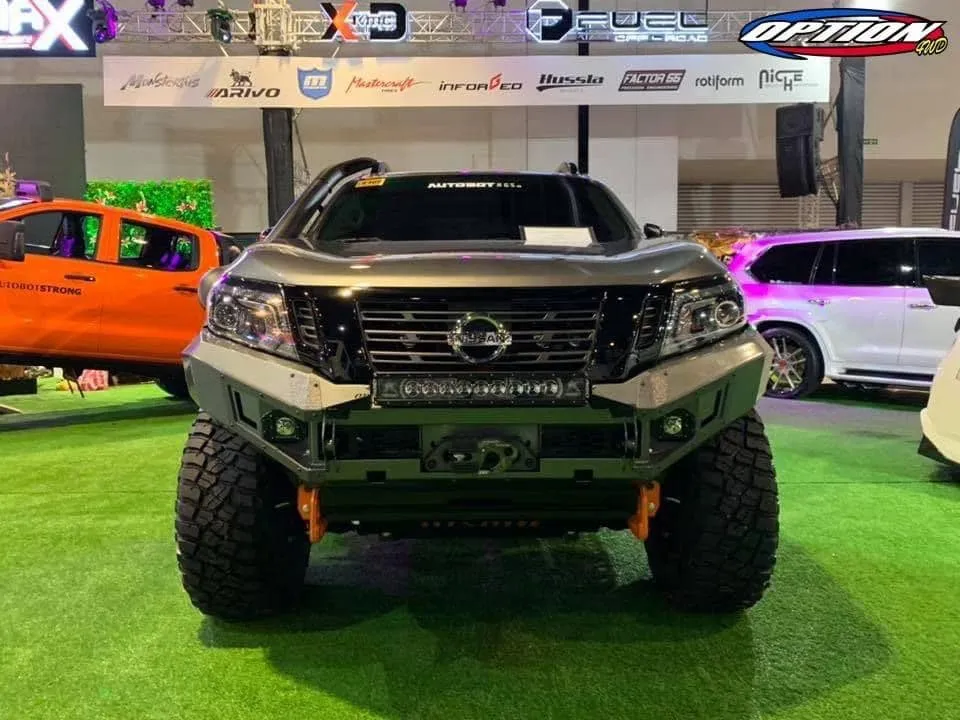 OPTION4WD - V.1 FRONT WINCH BAR - NISSAN NAVARA (2015-2019 )