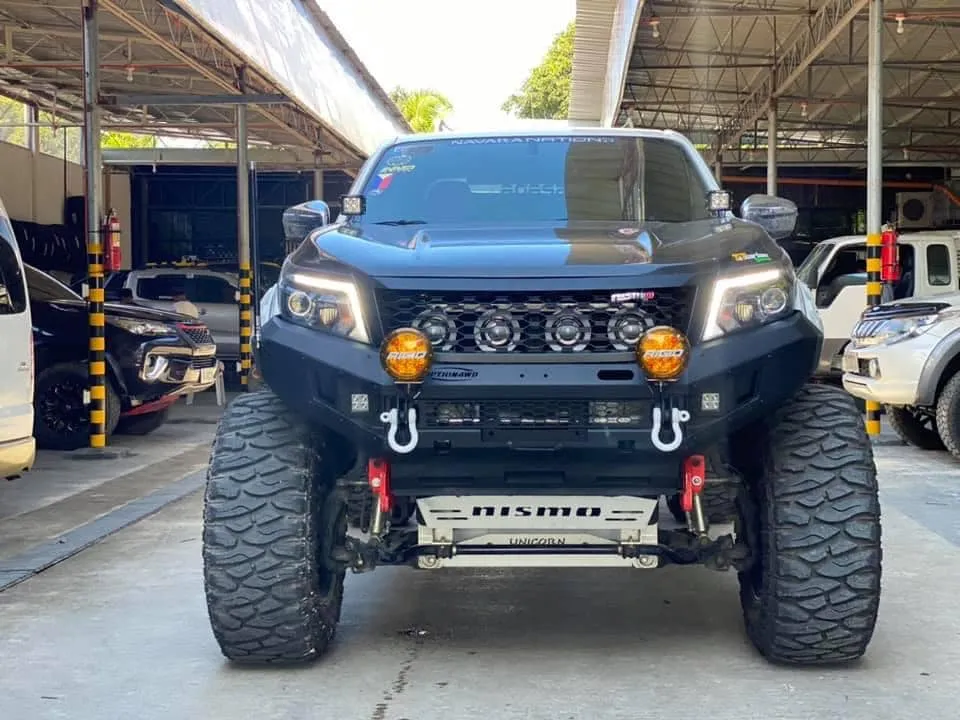 OPTION4WD - V.1 FRONT WINCH BAR - NISSAN NAVARA (2015-2019 )