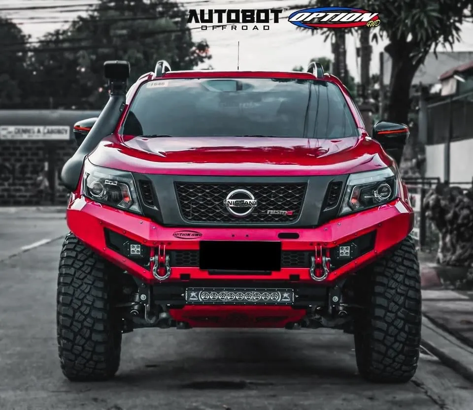 OPTION4WD - V.1 FRONT WINCH BAR - NISSAN NAVARA (2015-2019 )