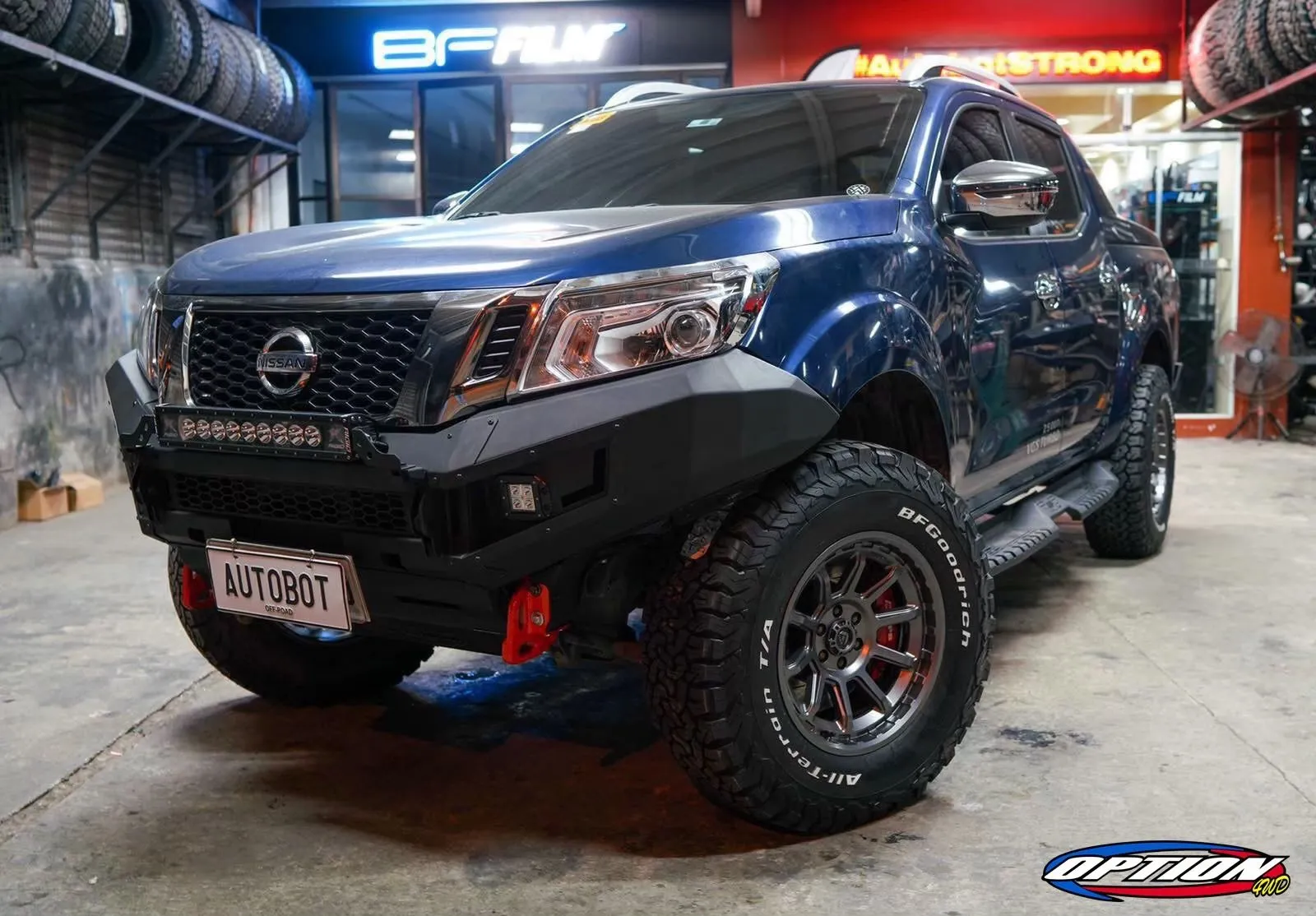 OPTION4WD - V.1 FRONT WINCH BAR - NISSAN NAVARA (2015-2019 )