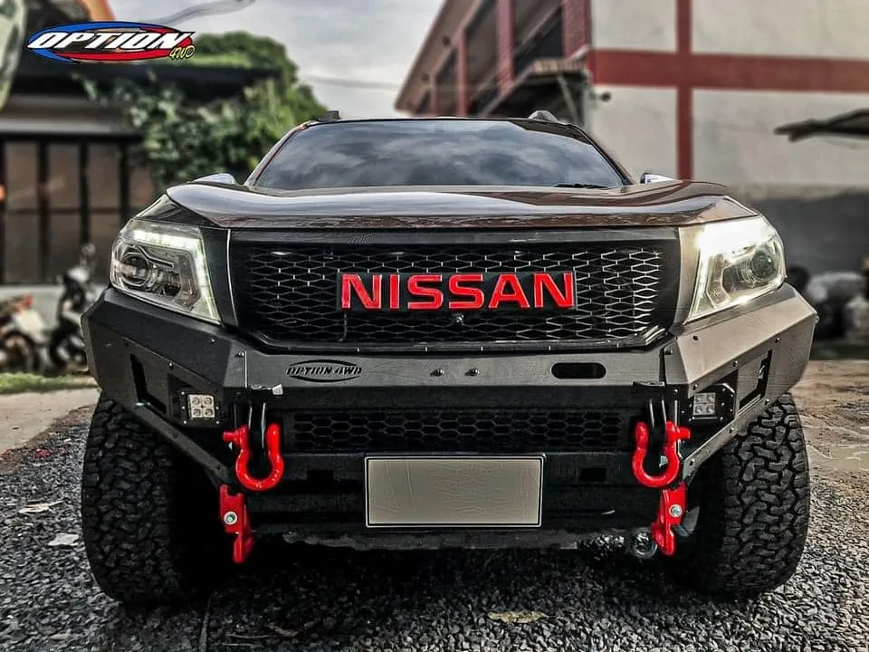 OPTION4WD - V.1 FRONT WINCH BAR - NISSAN NAVARA (2015-2019 )