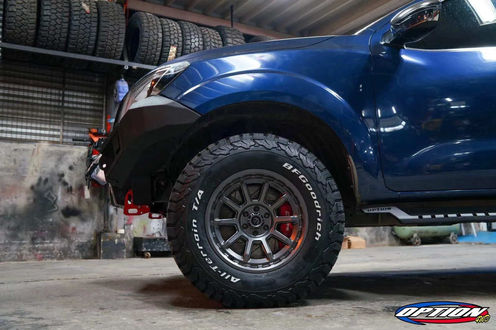 OPTION4WD - V.1 FRONT WINCH BAR - NISSAN NAVARA (2015-2019 )