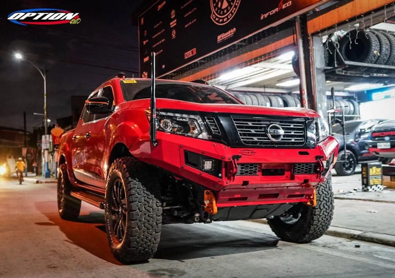 OPTION4WD - V.1 FRONT WINCH BAR - NISSAN NAVARA (2015-2019 )