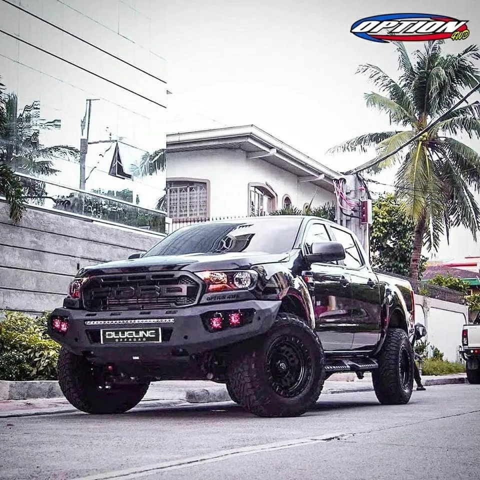 OPTION4WD - V.3 FRONT WINCH BAR - RANGER & EVEREST  (2015-2022)