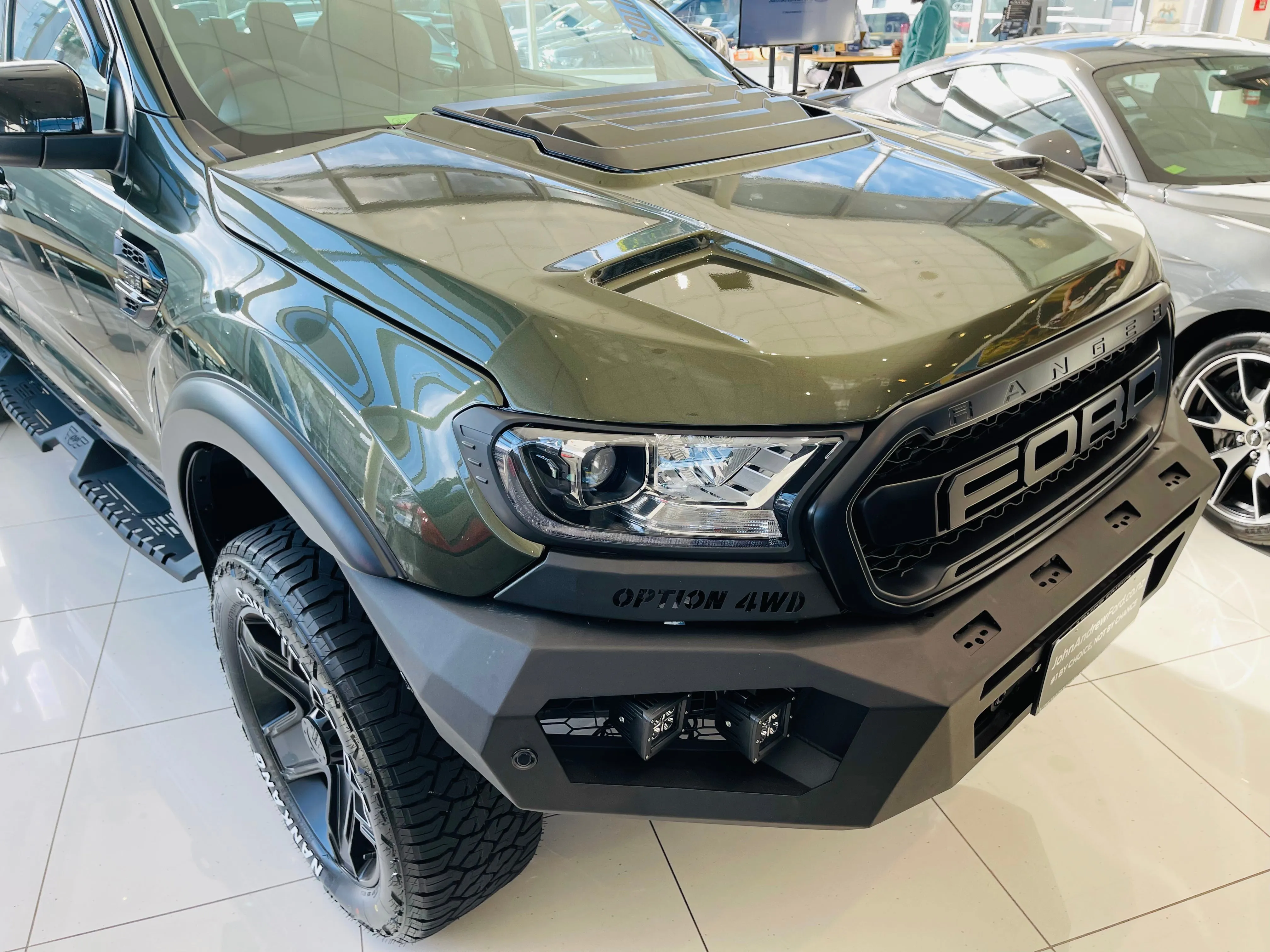 OPTION4WD - V.3 FRONT WINCH BAR - RANGER & EVEREST  (2015-2022)