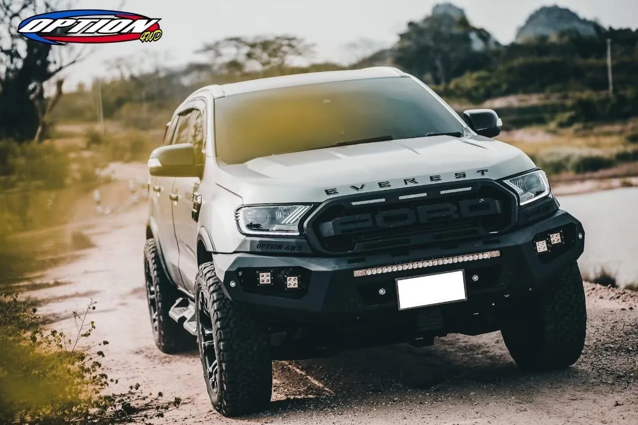 OPTION4WD - V.3 FRONT WINCH BAR - RANGER & EVEREST  (2015-2022)