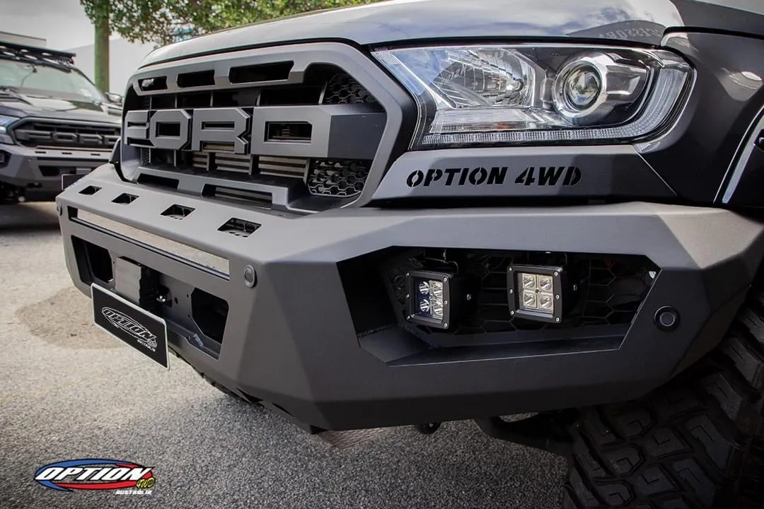 OPTION4WD - V.3 FRONT WINCH BAR - RANGER & EVEREST  (2015-2022)