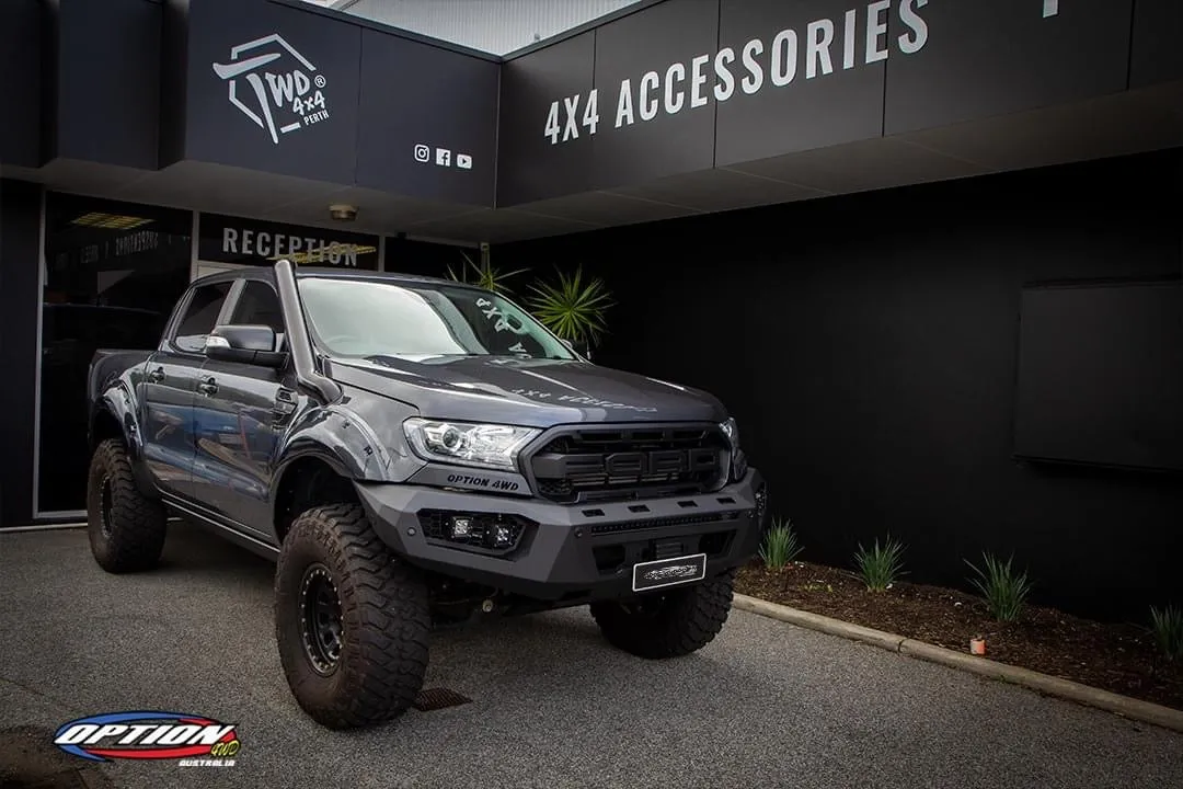 OPTION4WD - V.3 FRONT WINCH BAR - RANGER & EVEREST  (2015-2022)