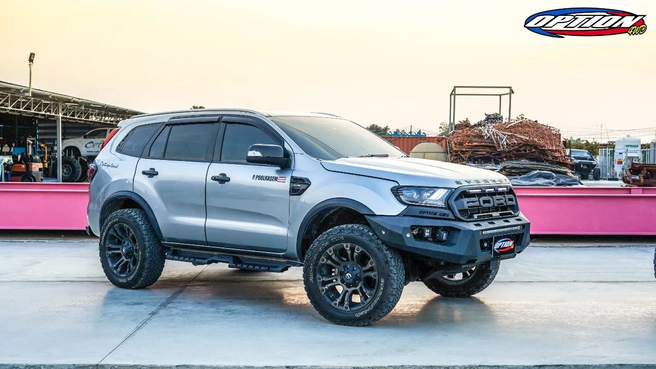 OPTION4WD - V.3 FRONT WINCH BAR - RANGER & EVEREST  (2015-2022)