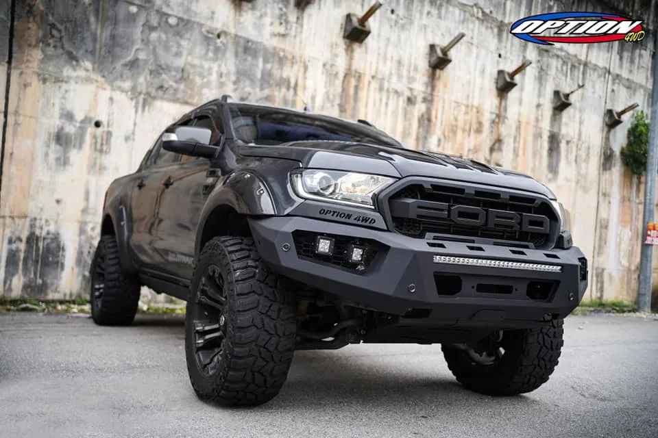 OPTION4WD - V.3 FRONT WINCH BAR - RANGER & EVEREST  (2015-2022)