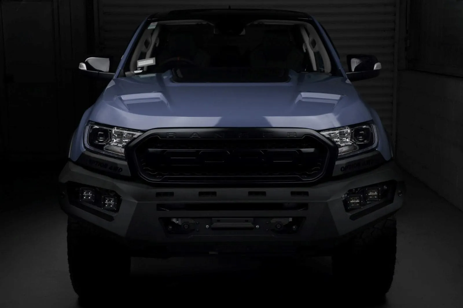 OPTION4WD - V.3 FRONT WINCH BAR - RANGER & EVEREST  (2015-2022)