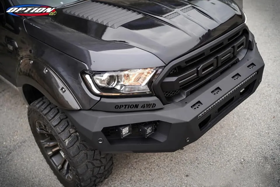 OPTION4WD - V.3 FRONT WINCH BAR - RANGER & EVEREST  (2015-2022)