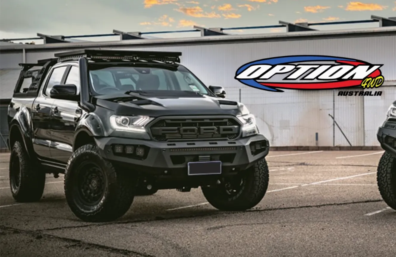 OPTION4WD - V.3 FRONT WINCH BAR - RANGER & EVEREST  (2015-2022)