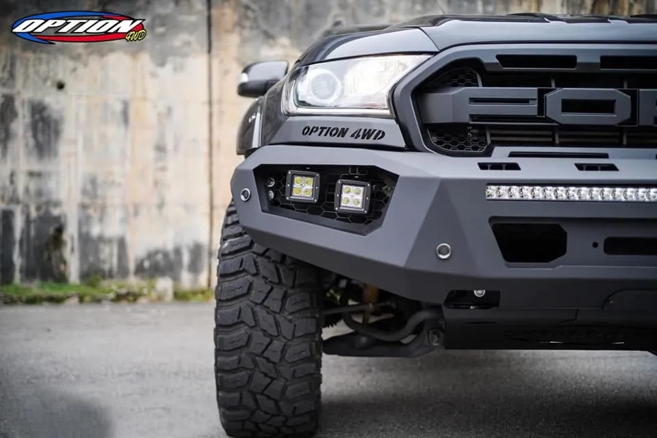 OPTION4WD - V.3 FRONT WINCH BAR - RANGER & EVEREST  (2015-2022)
