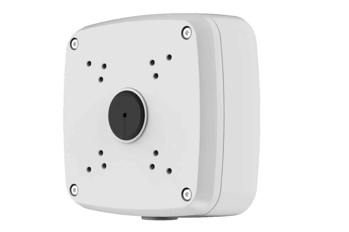 Outdoor Square Junction Box for 4 Screw Base Cameras (Metal) - Open Box