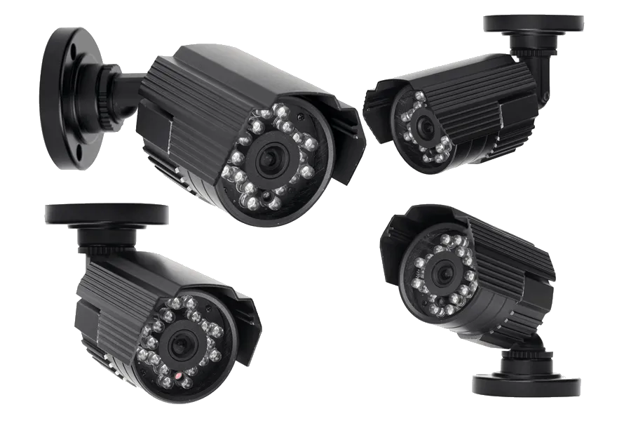 Outdoor surveillance cameras with 60FT night vision (2 Pack)