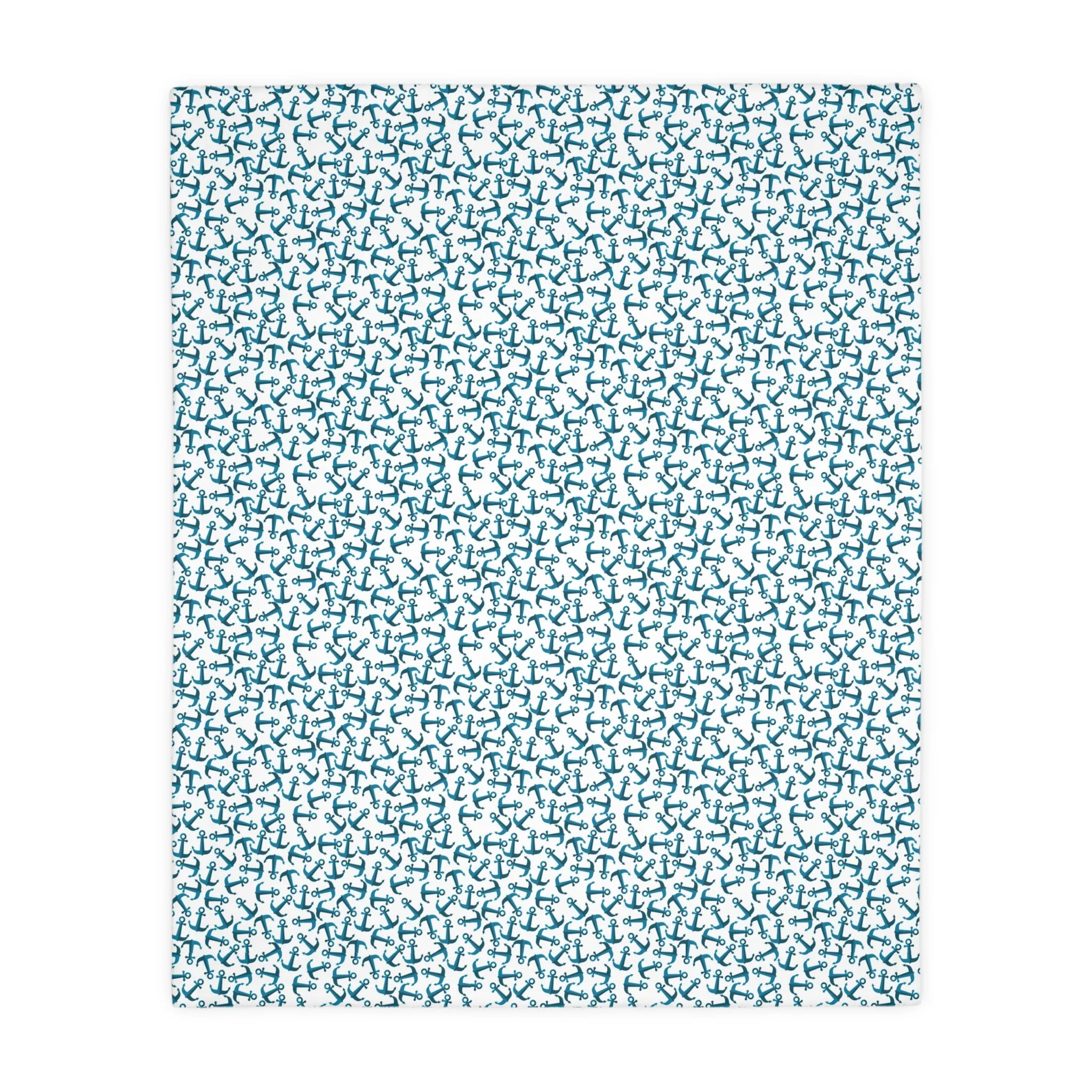 "Anchored in the Storm" Reversible, Minky Blanket