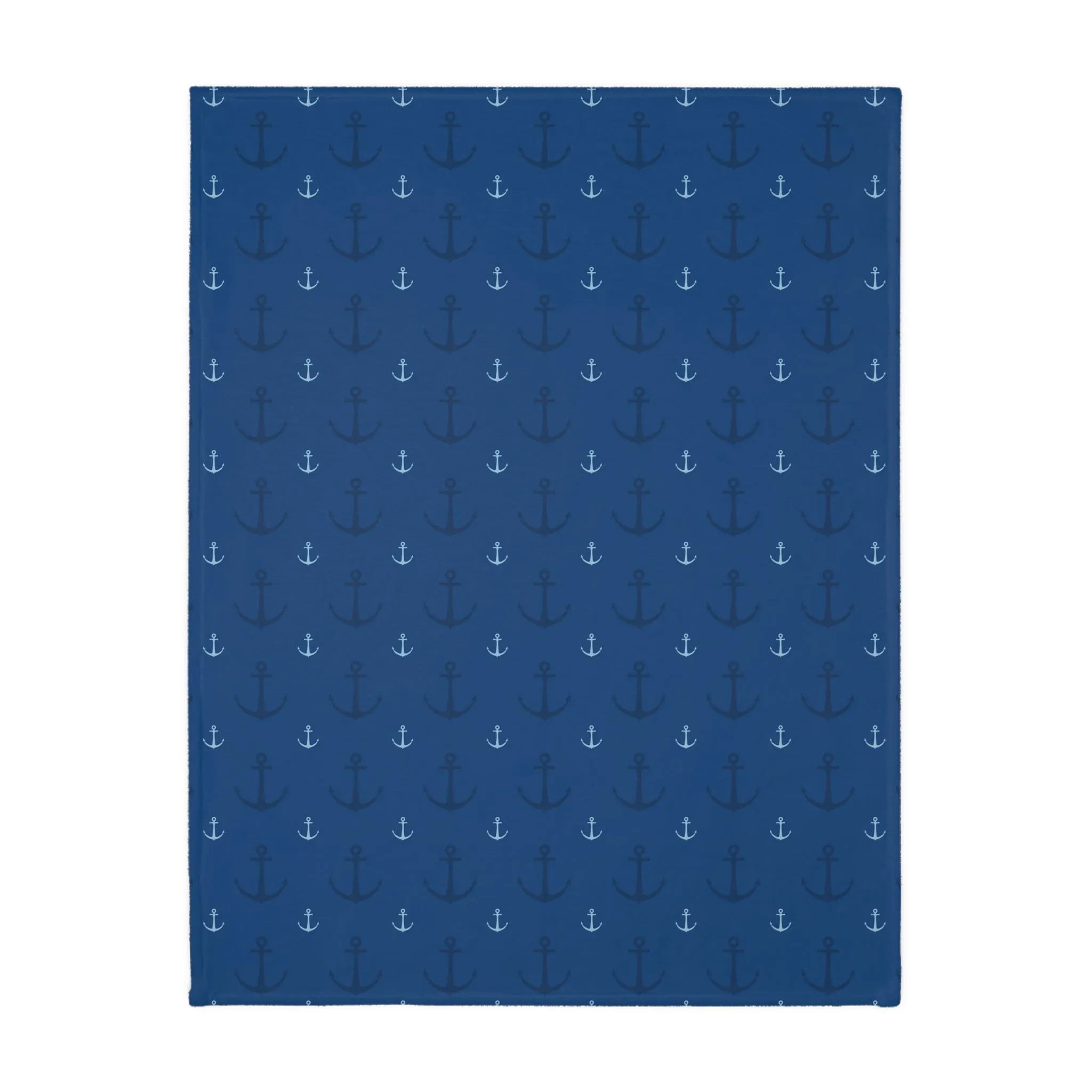 "Anchored in the Storm" Reversible, Minky Blanket