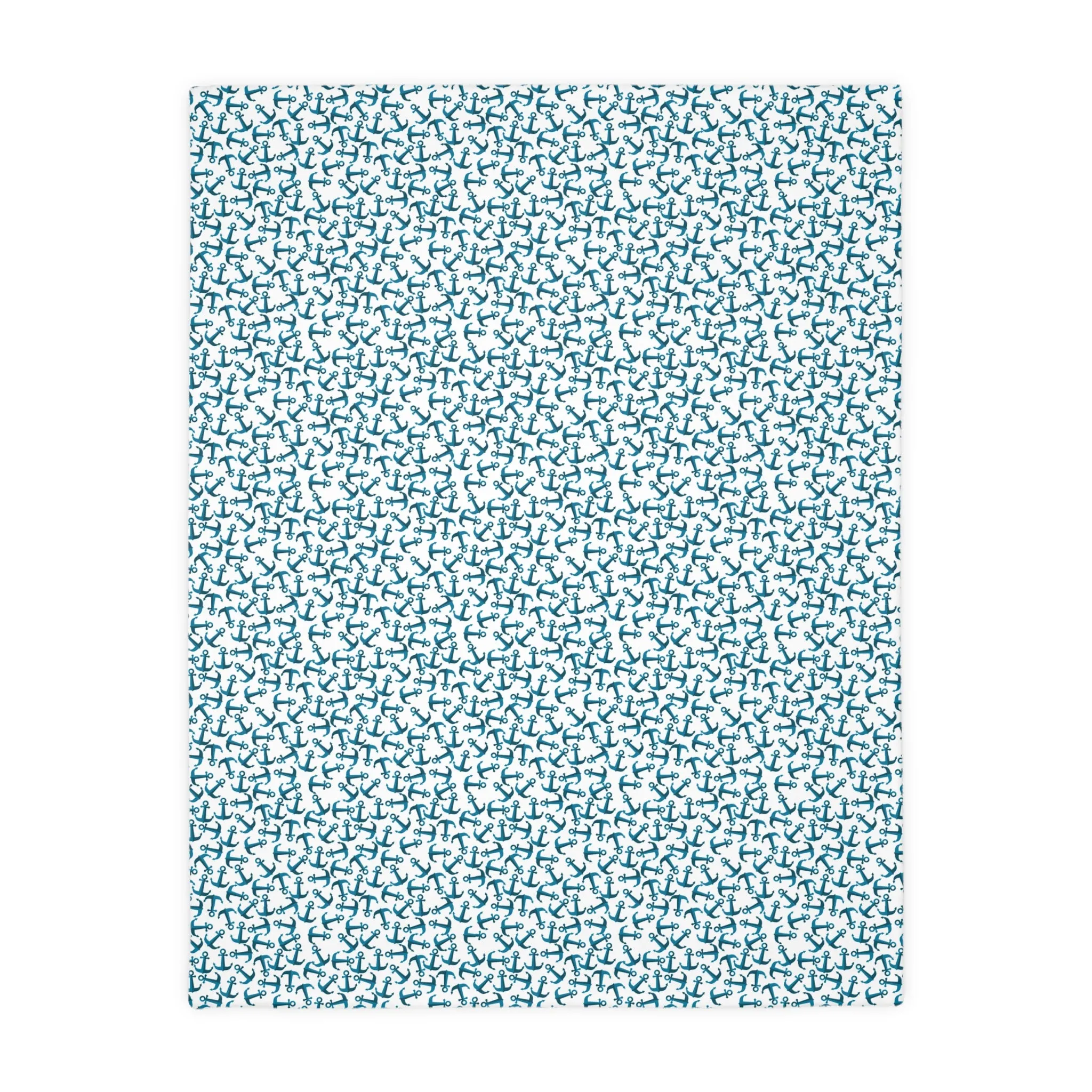 "Anchored in the Storm" Reversible, Minky Blanket