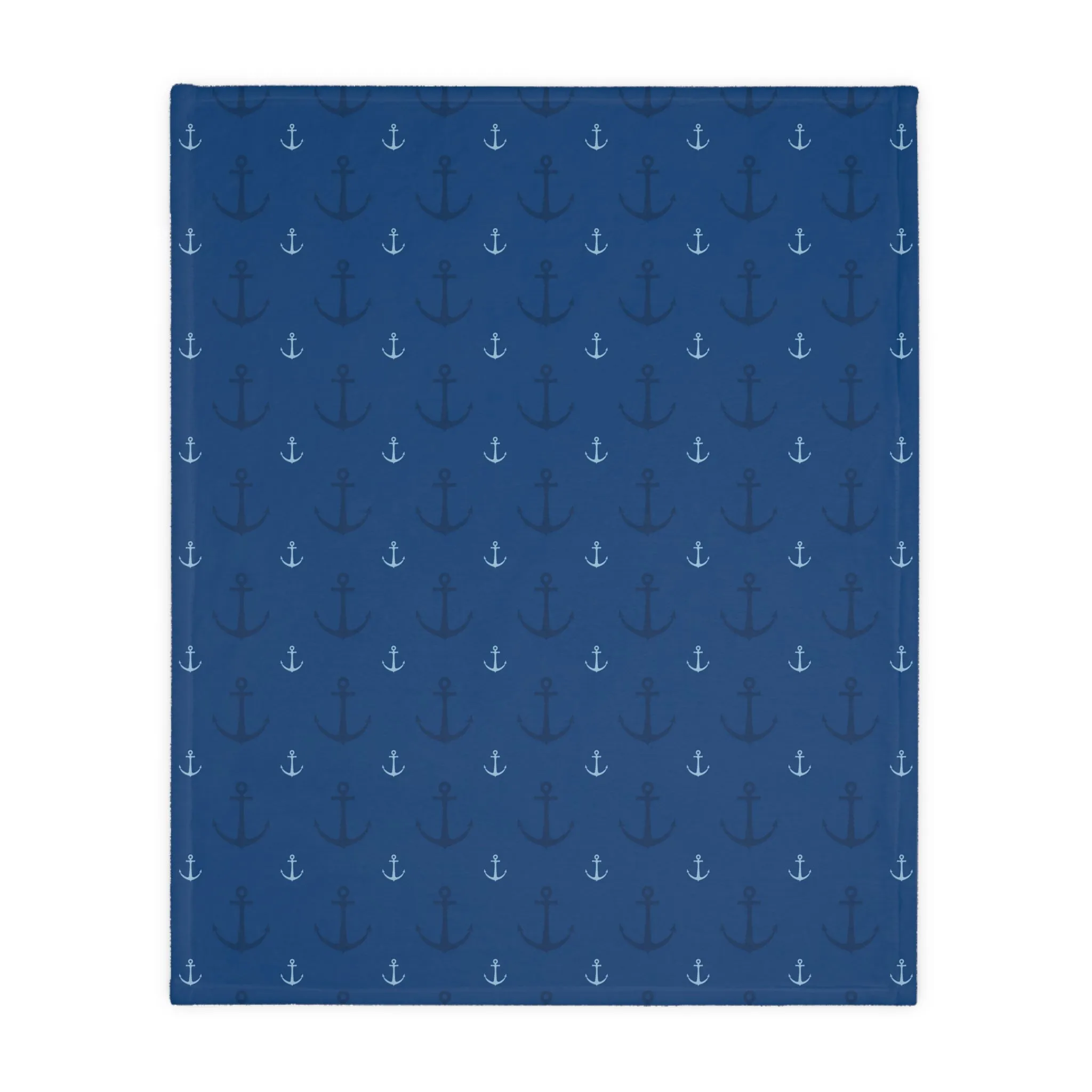 "Anchored in the Storm" Reversible, Minky Blanket