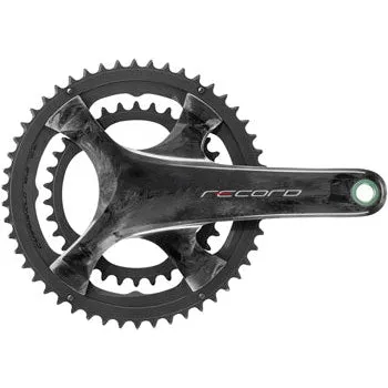 Record Bicycle Crankset - 172.5mm, 12-Speed, 50/34t, 112/146 Asymmetric BCD, Campagnolo Ultra-Torque Spindle Interface, Carbon