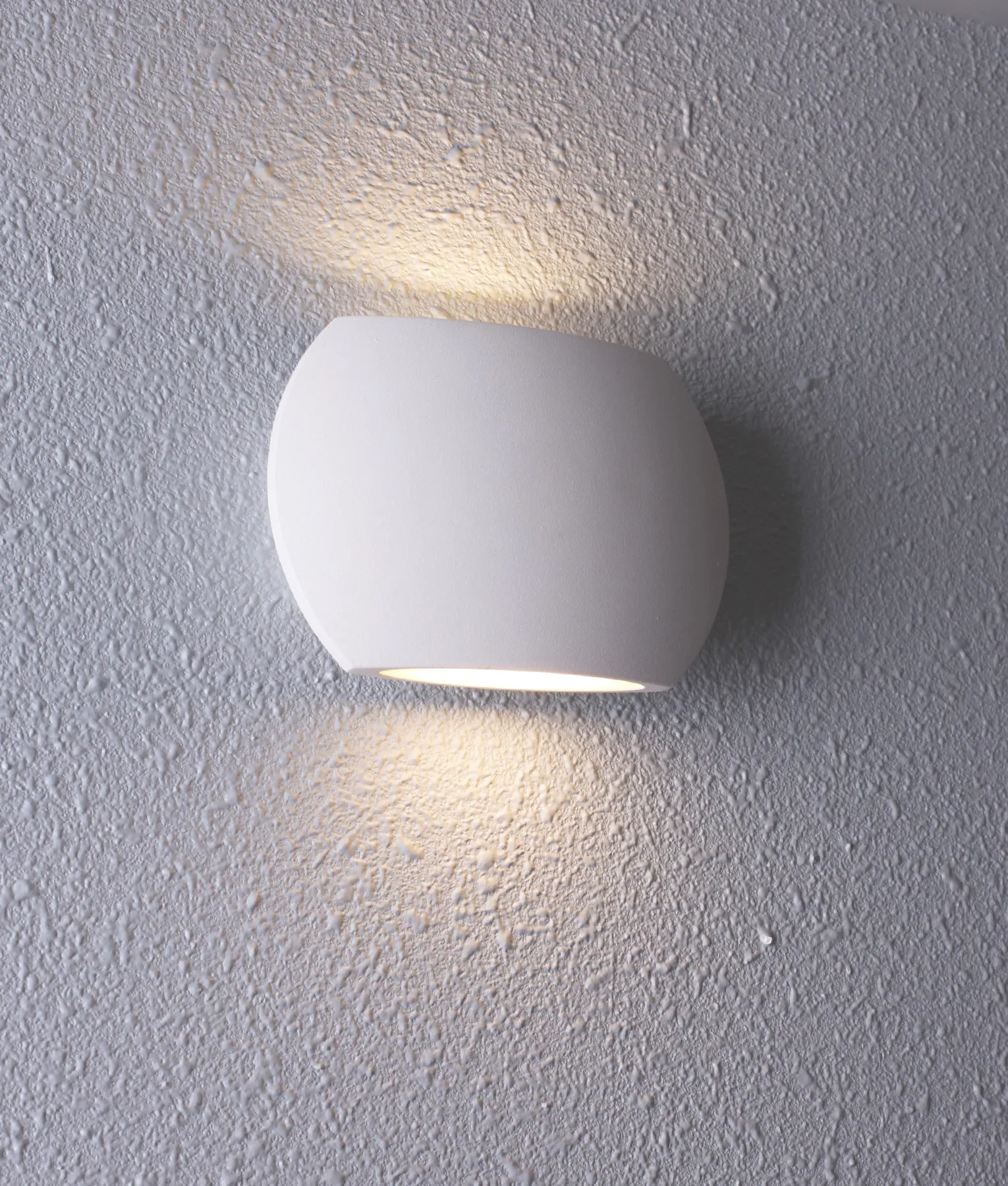 REMO: Surface Mounted LED Exterior Curved Up/Down Wall Lights IP54