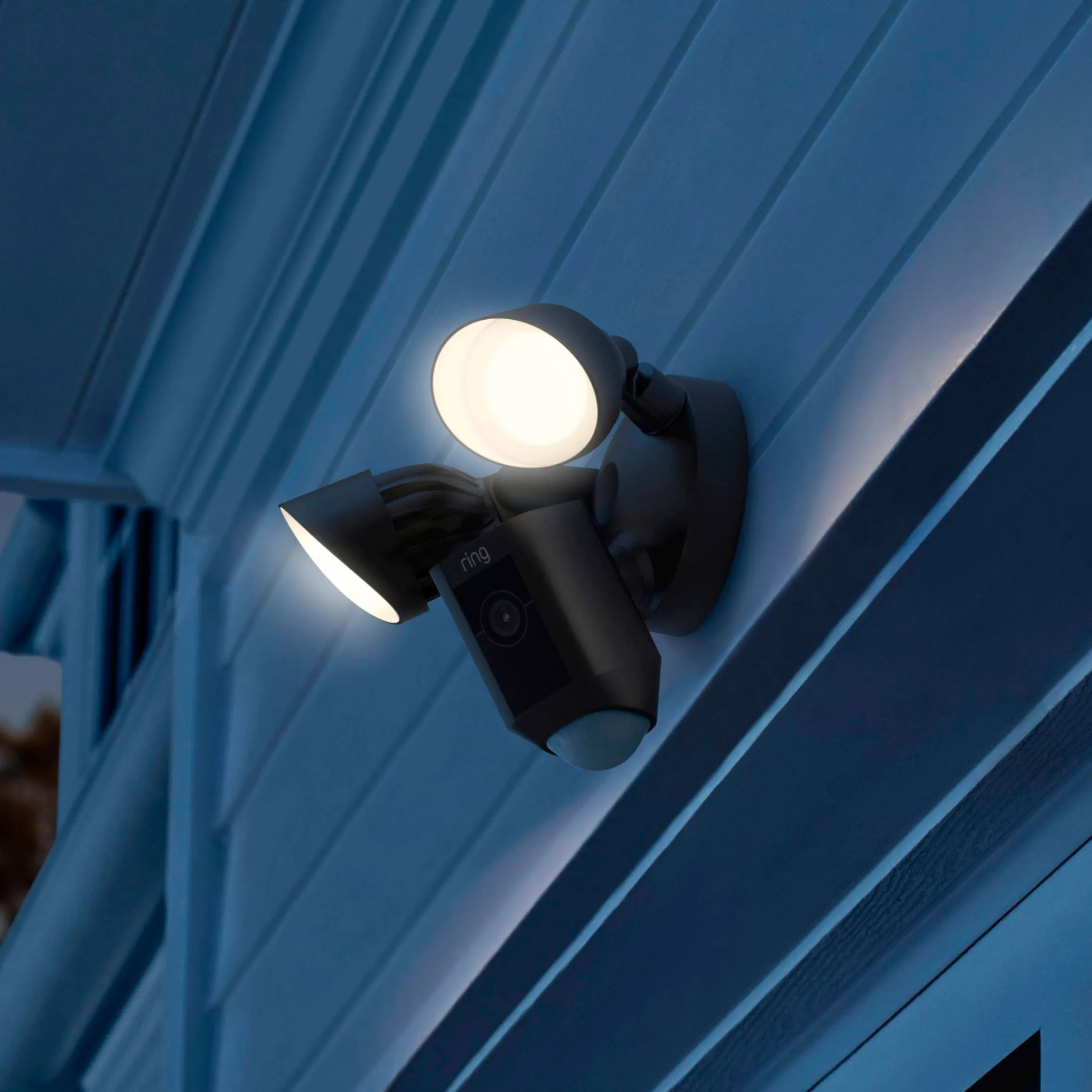 Ring - Floodlight Cam Plus Outdoor Wired 1080p Surveillance Camera