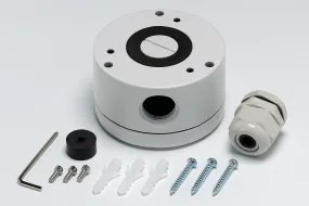 Round Outdoor Junction Box for 3 Screw Base Cameras