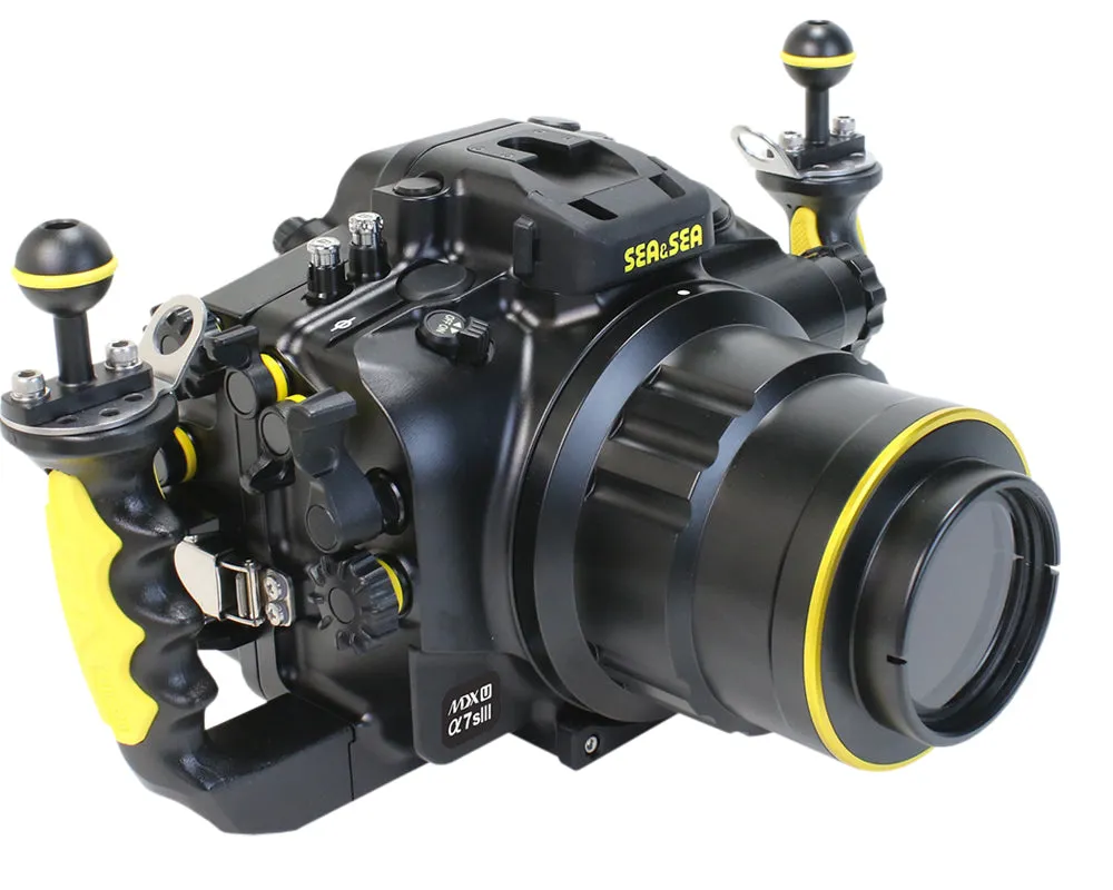 SEA & SEA MDX-αU UNDERWATER HOUSING FOR SONY α1, α9II, α7SIII, α7IV, α7RIV, α7RV (BLACK)