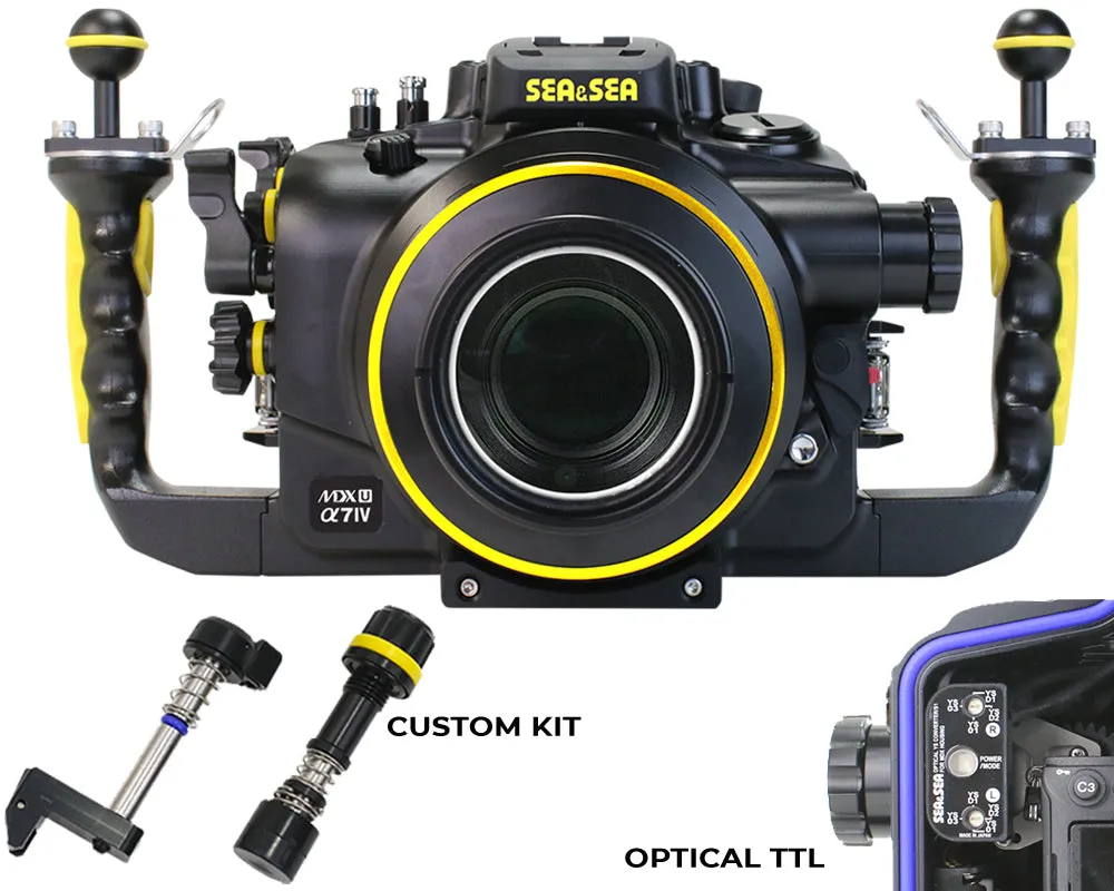 SEA & SEA MDX-αU UNDERWATER HOUSING FOR SONY α1, α9II, α7SIII, α7IV, α7RIV, α7RV (BLACK)