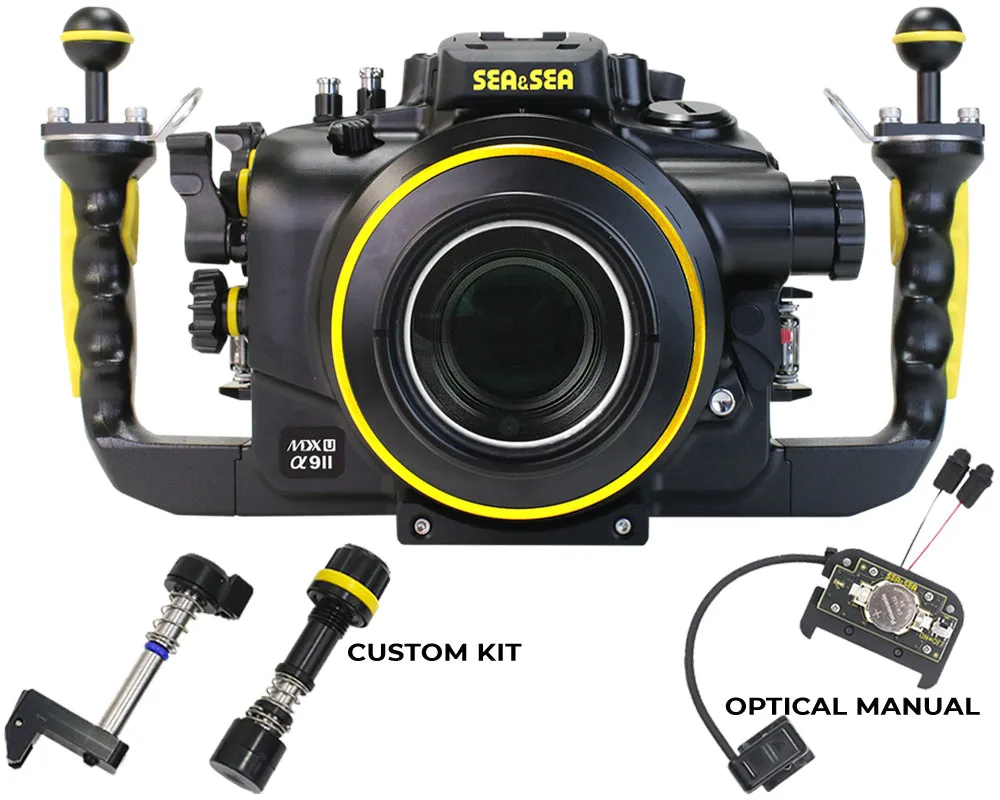SEA & SEA MDX-αU UNDERWATER HOUSING FOR SONY α1, α9II, α7SIII, α7IV, α7RIV, α7RV (BLACK)