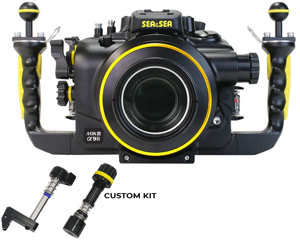 SEA & SEA MDX-αU UNDERWATER HOUSING FOR SONY α1, α9II, α7SIII, α7IV, α7RIV, α7RV (BLACK)