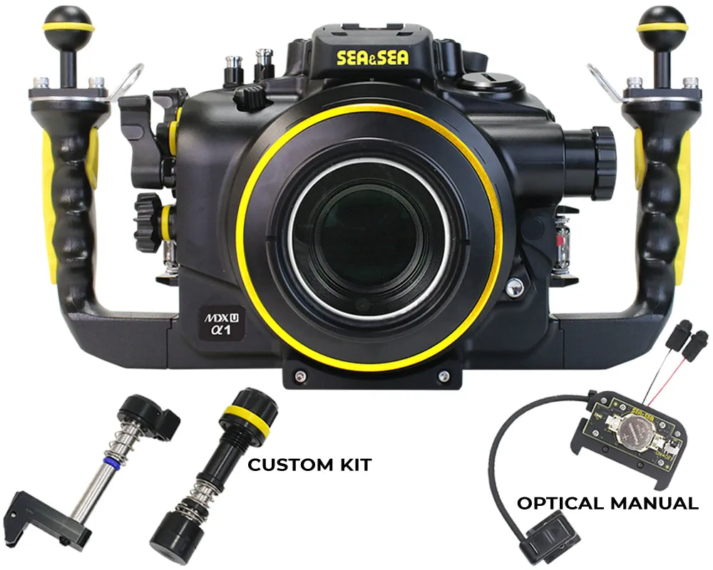 SEA & SEA MDX-αU UNDERWATER HOUSING FOR SONY α1, α9II, α7SIII, α7IV, α7RIV, α7RV (BLACK)