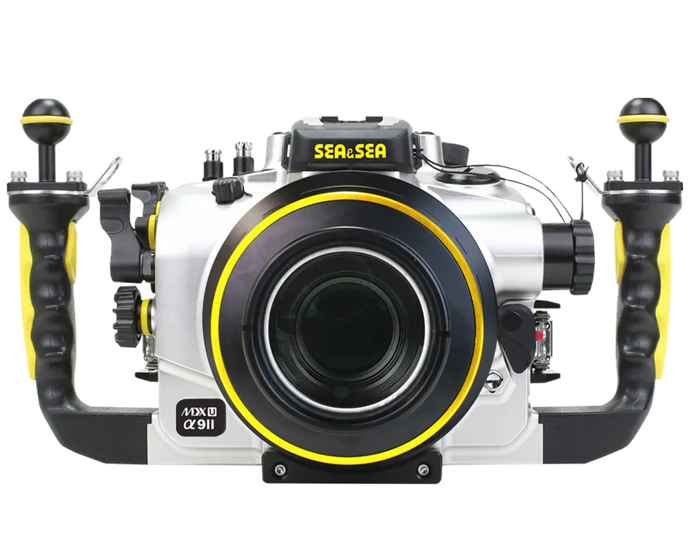 SEA & SEA MDX-αU UNDERWATER HOUSING FOR SONY α1, α9II, α7SIII, α7IV, α7RIV, α7RV (SILVER)