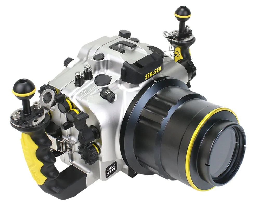 SEA & SEA MDX-αU UNDERWATER HOUSING FOR SONY α1, α9II, α7SIII, α7IV, α7RIV, α7RV (SILVER)