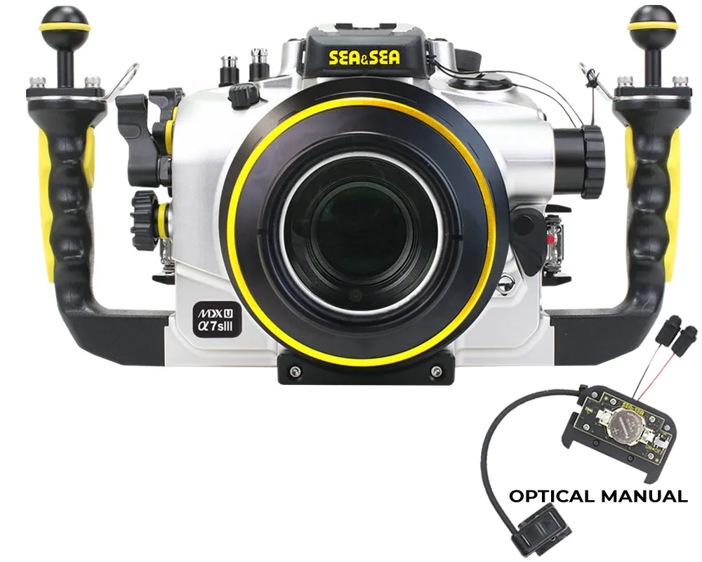 SEA & SEA MDX-αU UNDERWATER HOUSING FOR SONY α1, α9II, α7SIII, α7IV, α7RIV, α7RV (SILVER)