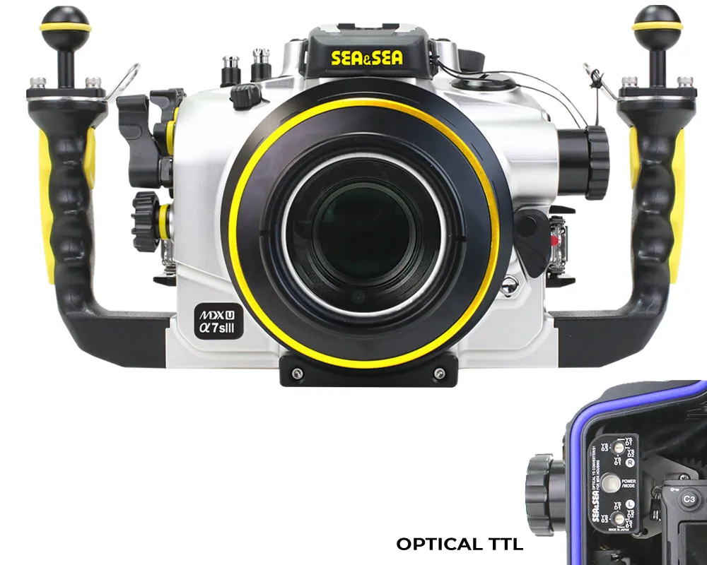 SEA & SEA MDX-αU UNDERWATER HOUSING FOR SONY α1, α9II, α7SIII, α7IV, α7RIV, α7RV (SILVER)