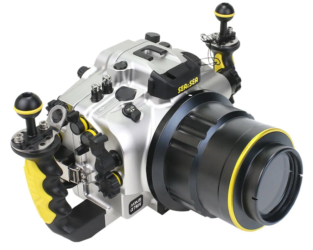 SEA & SEA MDX-αU UNDERWATER HOUSING FOR SONY α1, α9II, α7SIII, α7IV, α7RIV, α7RV (SILVER)
