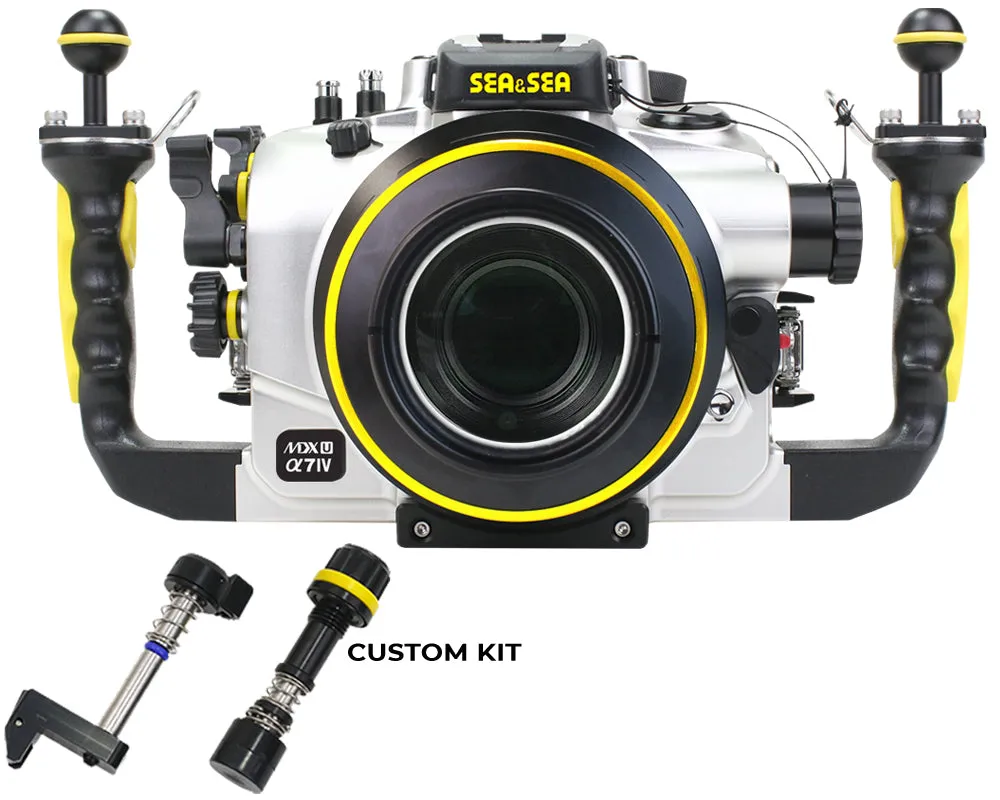 SEA & SEA MDX-αU UNDERWATER HOUSING FOR SONY α1, α9II, α7SIII, α7IV, α7RIV, α7RV (SILVER)