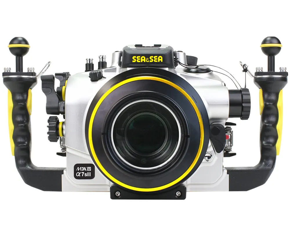 SEA & SEA MDX-αU UNDERWATER HOUSING FOR SONY α1, α9II, α7SIII, α7IV, α7RIV, α7RV (SILVER)