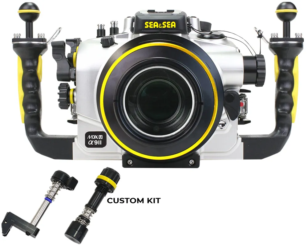 SEA & SEA MDX-αU UNDERWATER HOUSING FOR SONY α1, α9II, α7SIII, α7IV, α7RIV, α7RV (SILVER)
