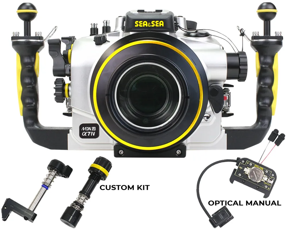 SEA & SEA MDX-αU UNDERWATER HOUSING FOR SONY α1, α9II, α7SIII, α7IV, α7RIV, α7RV (SILVER)