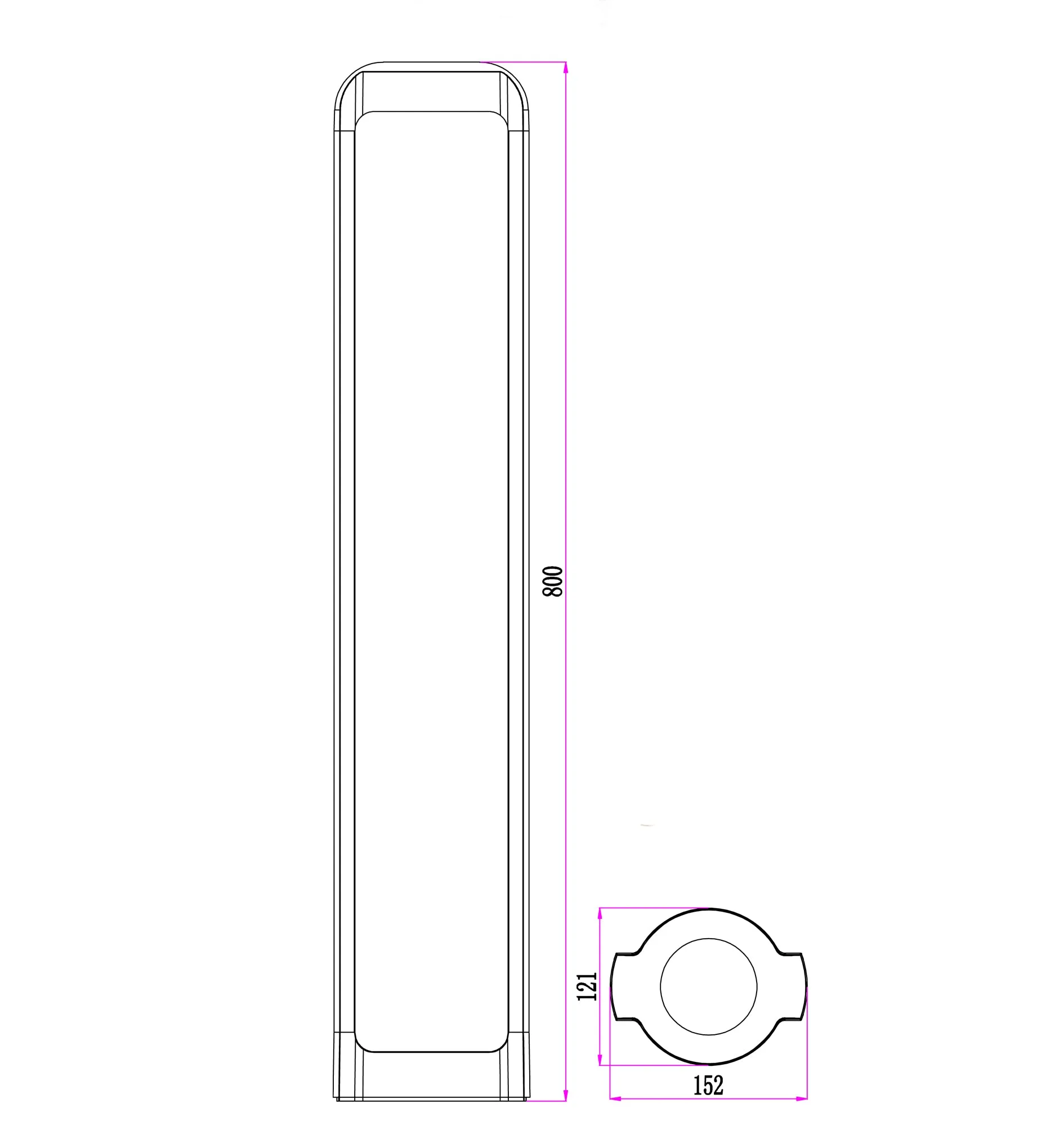 SEKER: LED Surface Mounted Bollard Lights IP65