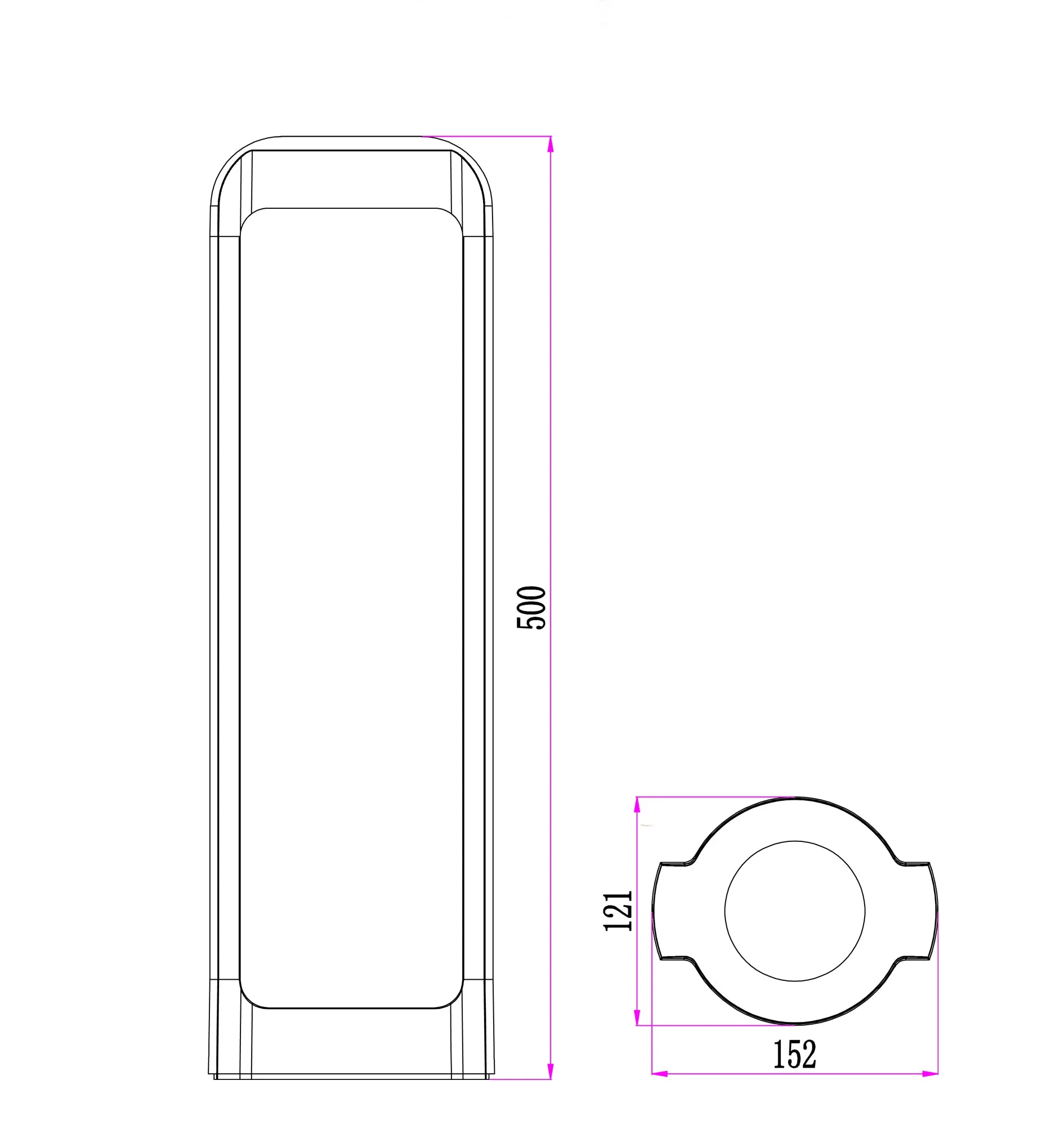 SEKER: LED Surface Mounted Bollard Lights IP65