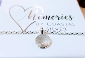 Silver Fingerprint 'Disc' Bracelet