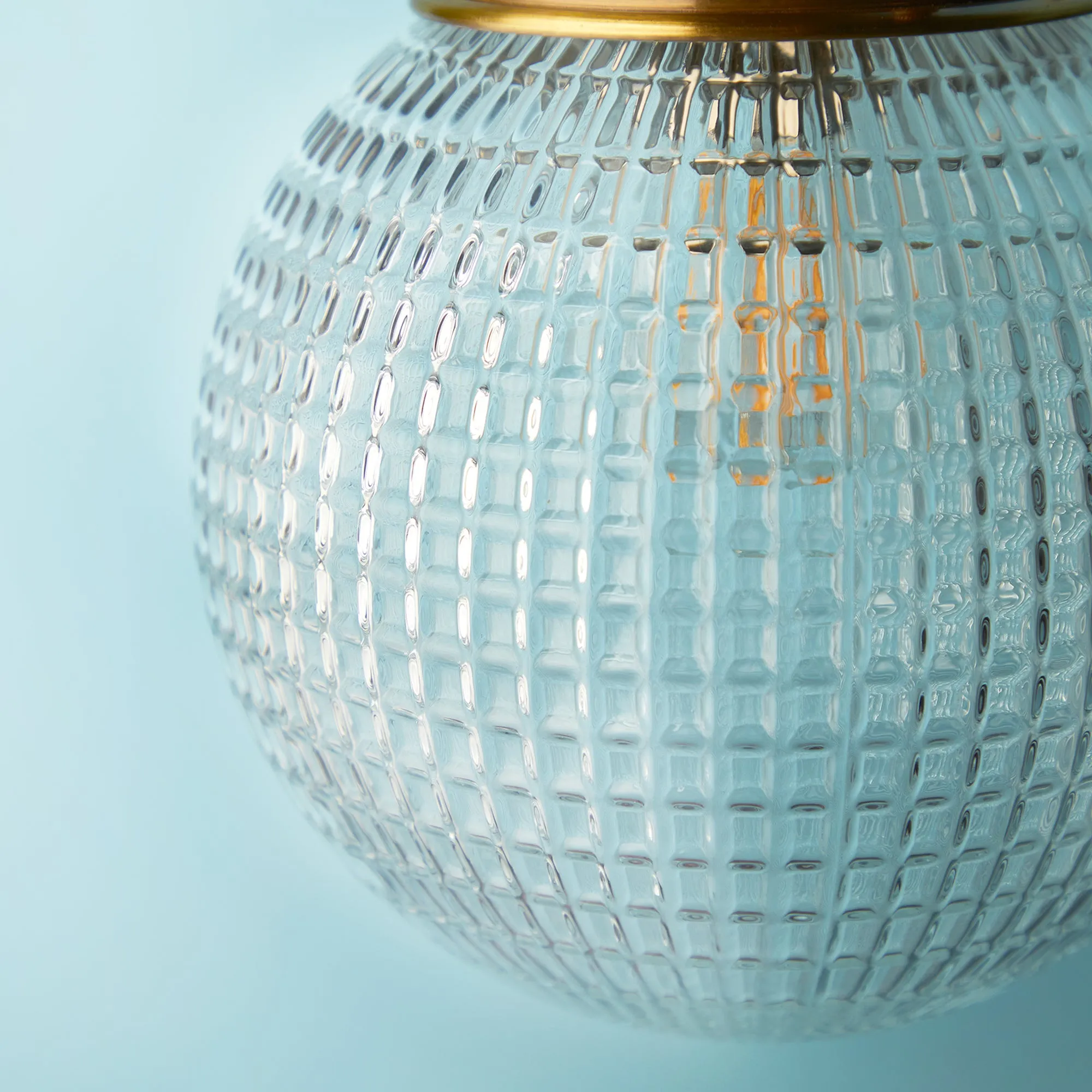 Smaller Espere in clear waffle glass