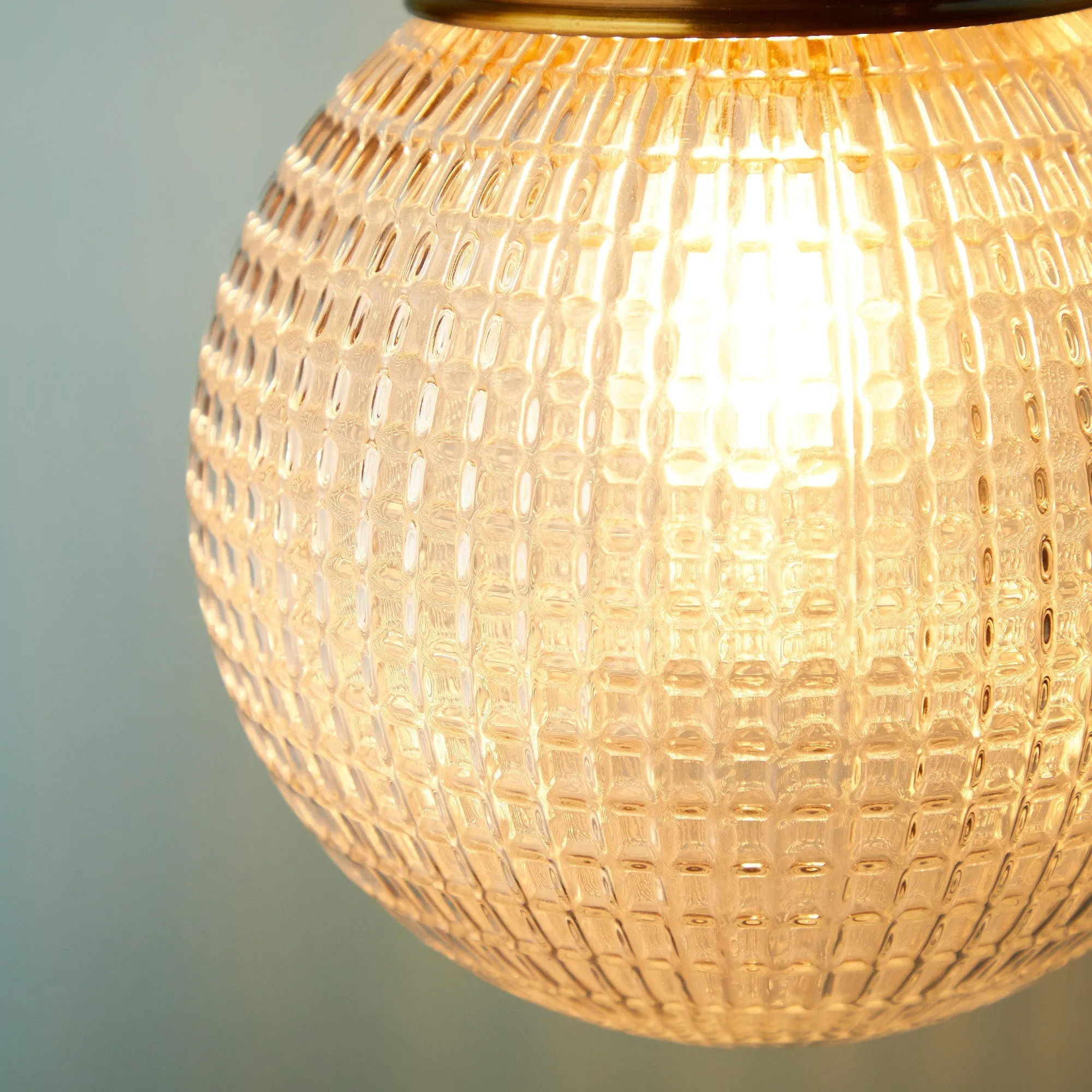 Smaller Espere in clear waffle glass